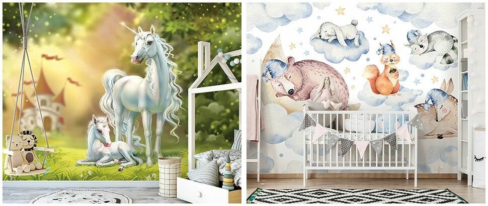 Baby Fototapete mit Tieren kaufen bei Fototapetenkoenig