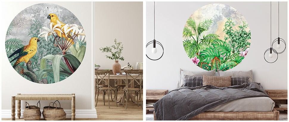 Runde Dschungel Tapeten