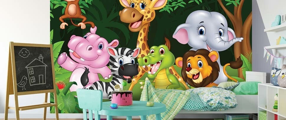 Kinderzimmer Tier-Fototapete bei Fotobehangkoning