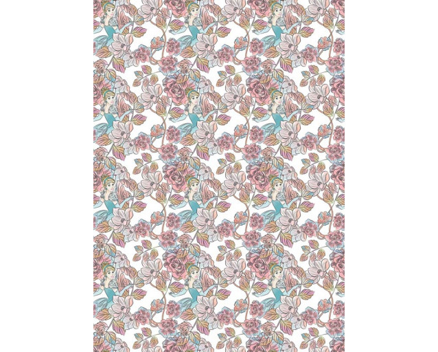 Disney Cinderella Fototapete, die die Prinzessin in ihrem kultigen Kleid zeigt, ideal für das Mädchenzimmer.