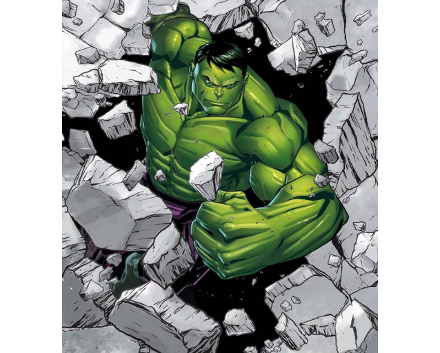 Fototapete Hulk Breaker, starke Szene mit Hulk aus Avengers.