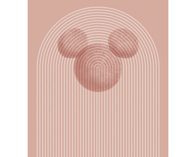 Mickey Mouse Art Fototapete zeigt eine künstlerische Darstellung von Mickey Mouse, mit kräftigen Pinselstrichen und leuchtenden Farben.