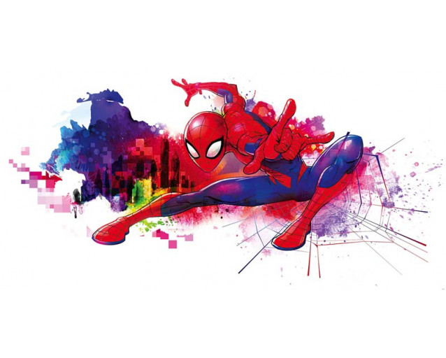 Spider-Man Graffiti-Art-Fototapete mit auffälligen Illustrationen und künstlerischem Flair.