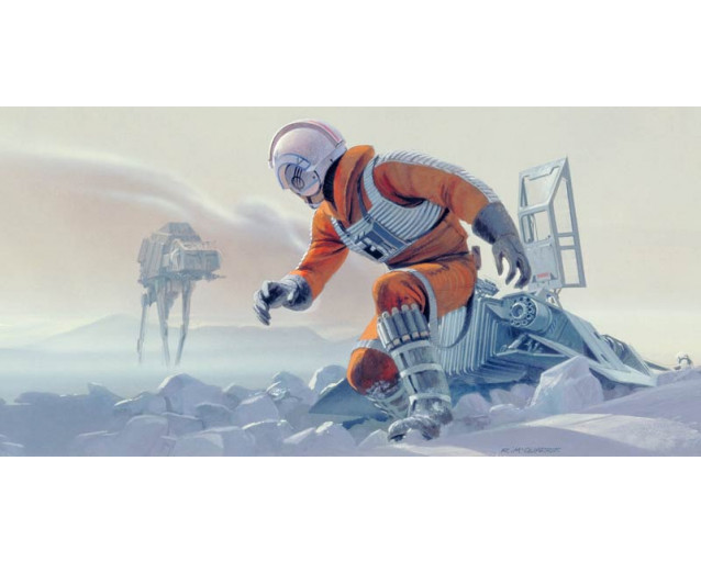 Star Wars Hoth Pilot Fototapete, ideal für ein Sci-Fi-Themenzimmer.