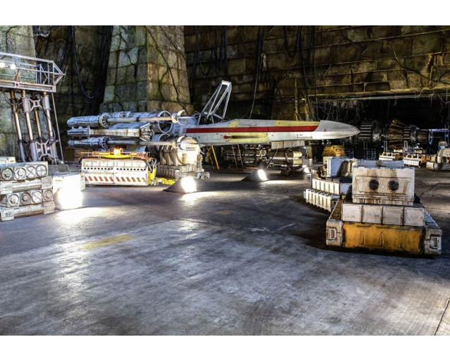 Star Wars Rebel Base Fototapete, eine strategische Darstellung des Stützpunktes, perfekt für ein Abenteuerzimmer.