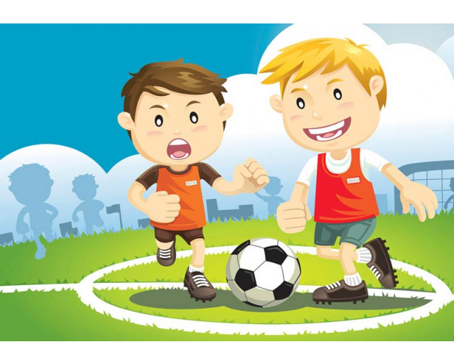 Fußballfans werden dieses dynamische Bild von Champions in Aktion lieben, das während eines intensiven Spiels aufgenommen wurde.