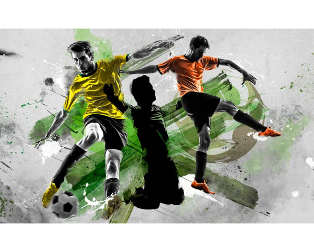 Fußballhelden im extra großen Format, perfekt für ein sportbegeistertes Kinderzimmer.