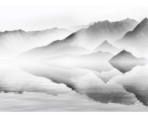 Fototapete Chinesische Tuschelandschaft