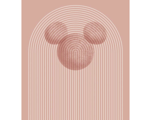 Die Fototapete Mickey Mouse Art zeigt eine künstlerische Darstellung von Mickey Mouse, mit kräftigen Pinselstrichen und leuchtenden Farben.