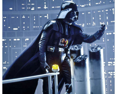 Star Wars Darth Vader Fototapete mit dem ikonischen Bösewicht aus der Saga, perfekt für Star Wars Fans.
