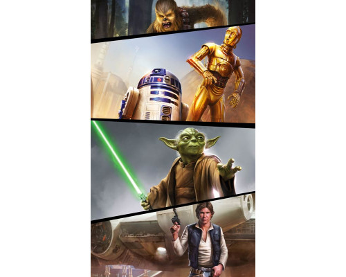 Star Wars Moments Rebels Fototapete zeigt die heldenhaften Rebellen aus der Star Wars-Franchise in epischer Kampf-Action.