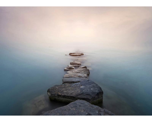 Fototapete Steinweg im Wasser