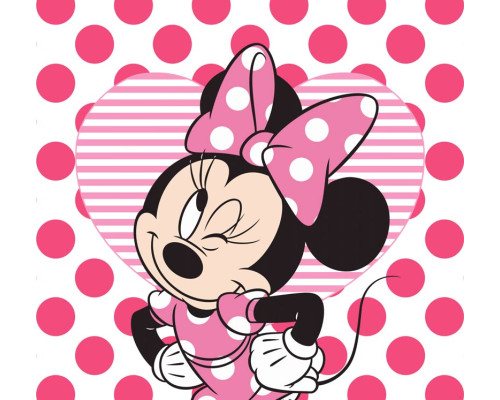 Minnie Mouse Disney Fototapete, bunt und verspielt, ideal für das Mädchenzimmer.