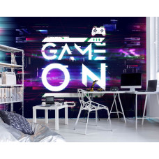 Eine Vliestapete mit dem Text