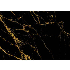 Schwarzer und goldener Marmor in luxuriöser Optik, subtil gemischt mit industriellen Details.
