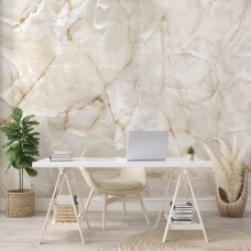 Eine Fototapete in Marmoroptik im Industriedesign, perfekt für ein Büro.