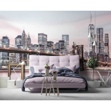 Eine Fototapete von Brooklyn Bridge in New York, USA für Schlafzimmer.