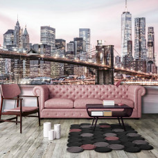 Eine Fototapete von Brooklyn Bridge in New York, USA für Wohnzimmer.