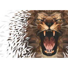 Fototapete mit einem Elefanten in einer natürlichen Landschaft, groß und beeindruckend.