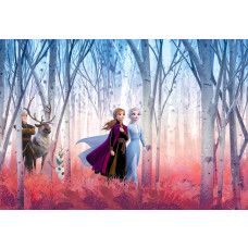 Frozen Fototapete mit Elsa und Anna als beste Freundinnen, ideal für das Mädchenzimmer.