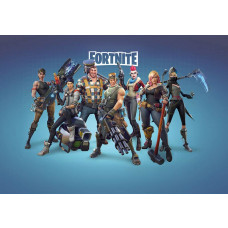 Fortnite-Fototapete mit dynamischem Design für Fans des Spiels.