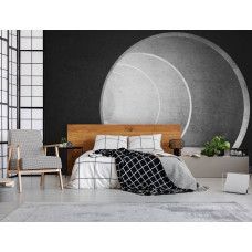 Eine Fototapete eines 3D-Flurs in einem Flur für das Wohnzimmer und das Schlafzimmer.