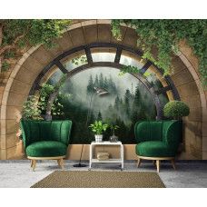 Eine Fototapete mit einer Strandlandschaft und Dünen bei Sonnenuntergang, perfekt für ein Kinderzimmer.