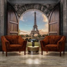 Fototapete 3D-Ansicht von Paris