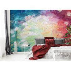 Abstrakte Malerei Fototapete für das Schlafzimmer.
