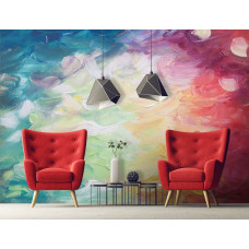 Abstrakte Malerei Fototapete für das Wohnzimmer.