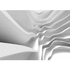 Fototapete mit abstrakter Architektur in weiß.