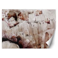 Fotobehang met abstracte textuur in beige en bruin tinten