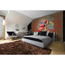 Eine Fototapete mit Würfeln und Alchemie-Symbolen für das Kinderzimmer.