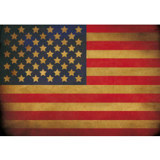 Fototapete mit der amerikanischen Flagge der Vereinigten Staaten.