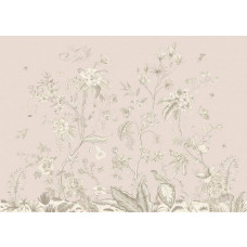 Fototapete mit antiken Blumen für Vliestapeten, mit klassischen Mustern, die ein anspruchsvolles Ambiente schaffen.