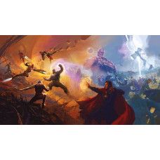Fototapete Avengers epische Schlachten, Kampf zwischen zwei Welten in Marvel.