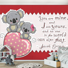 Eine Fototapete mit Sprüchen für Babyzimmer und Kinderzimmer.