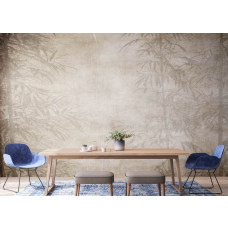 Inspirierende Fototapete mit Bambus in einem Büro, stimuliert Konzentration und Kreativität mit einem natürlichen Look.