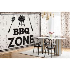 Fototapete einer Grillplatz-Collage für die Küche in einem Restaurant.