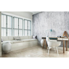 Fototapete einer Betonwand im industriellen Stil für das Wohnzimmer.