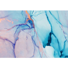 Fototapete mit abstrakten blauen Marmoreffekten für einen luxuriösen Look.