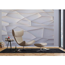 Eine kreative Fototapete im abstrakten Stil, perfekt für die Dekoration eines Wohnzimmers.