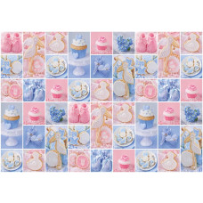 Eine Fototapete mit bunten Cupcakes für das Kinderzimmer und die Küche.