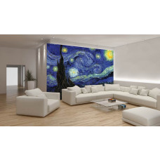 Eine Fototapete mit dem berühmten Gemälde 