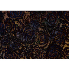 Dunkle Blumen in einem eleganten Design auf Fototapete.