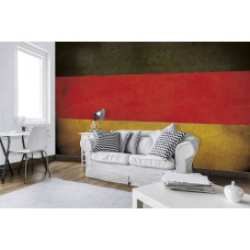 Fototapete Deutschlandflagge im Vintage-Stil mit Vliestapete im Wohn- und Schlafzimmer.