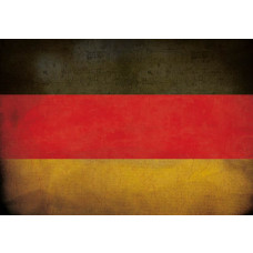 Fototapete mit Deutschlandflagge im Vintage-Stil.