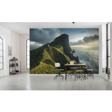 Eine Fototapete von Eclipse Insel, mit Panoramablick auf die Landschaft.