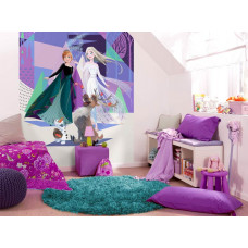 Eine Fototapete mit einer abstrakten Darstellung von Arendelle aus Disney's Frozen.