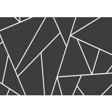 Fototapete mit geometrischen Unterteilungen mit Dreiecken, in einem modernen Kunststil.